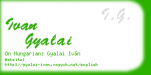 ivan gyalai business card