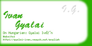 ivan gyalai business card